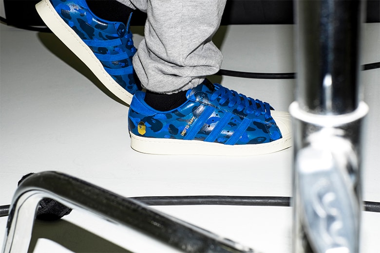 A BATHING APE® x UNDEFEATED x adidas SUPERSTAR 80v “BAPE® CAMO”