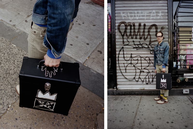 Jean-Michel Basquiat のアートワークを使用した “Beat Bop Record Box”