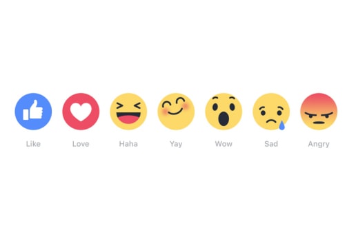 Facebook が新しいリアクションアイコン開発を発表