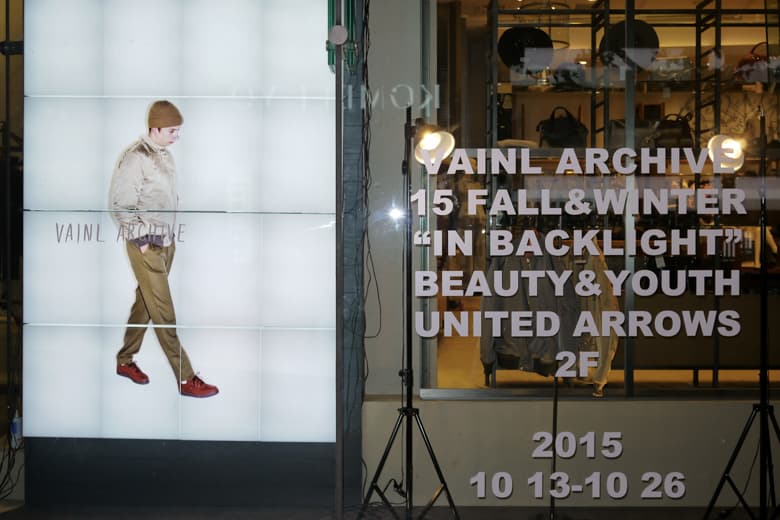 VAINL ARCHIVE Pop-Up Shop @ BEAUTY & YOUTH UNITED ARROWS
