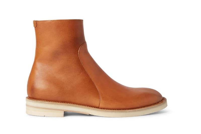 Maison Margiela Brushed-Leather Chelsea Boots