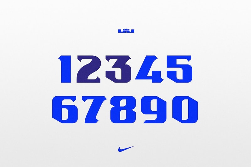 LeBron James のオリジナルフォント