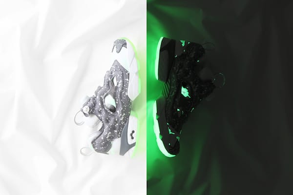 Reebok CLASSIC X atmos INSTAPUMP FURY ”WHITE GLOW IN THE DARK CAMO”