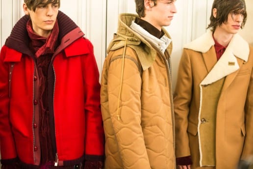 sacai 2016 Fall/Winter コレクションのバックステージ