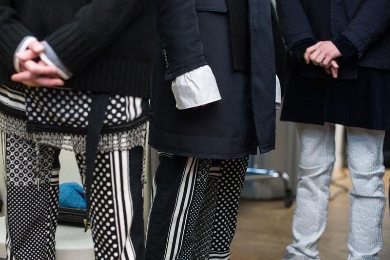 sacai 2016 Fall/Winter コレクションのバックステージ