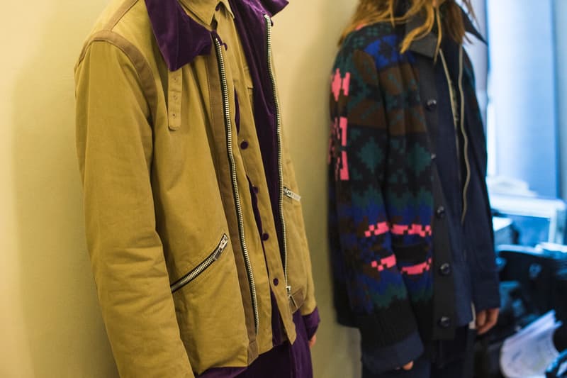 sacai 2016 Fall/Winter コレクションのバックステージ