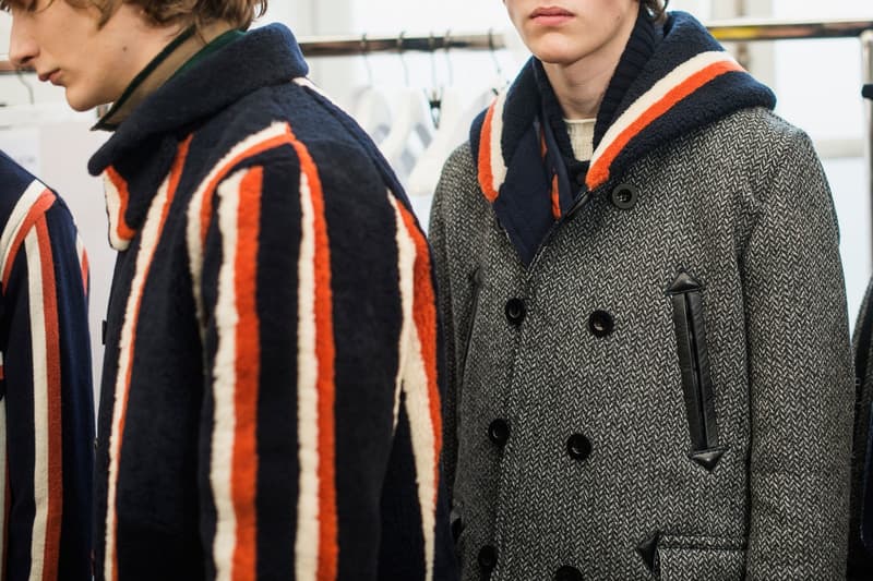 sacai 2016 Fall/Winter コレクションのバックステージ