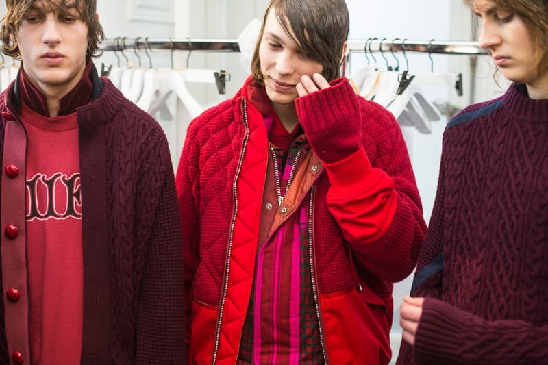 sacai 2016 Fall/Winter コレクションのバックステージ