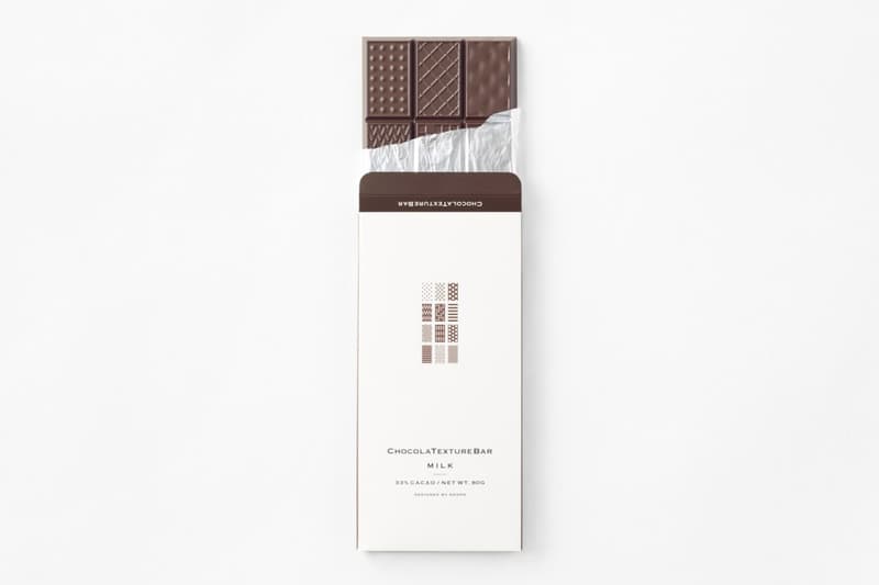 nendo が手がける質感を楽しむ板チョコ “chocolatexture” 