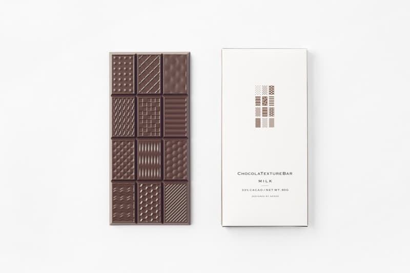 nendo が手がける質感を楽しむ板チョコ “chocolatexture” 