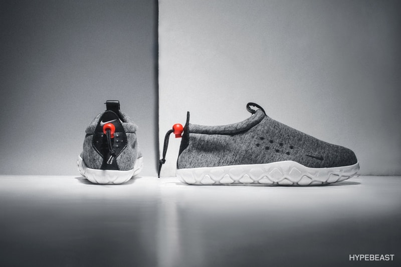 NikeLab Air Moc Fleece にクローズアップ