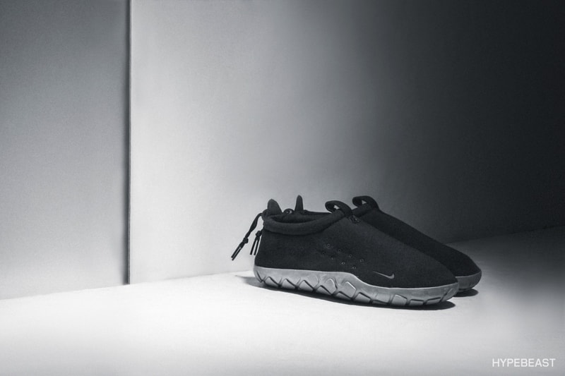 NikeLab Air Moc Fleece にクローズアップ