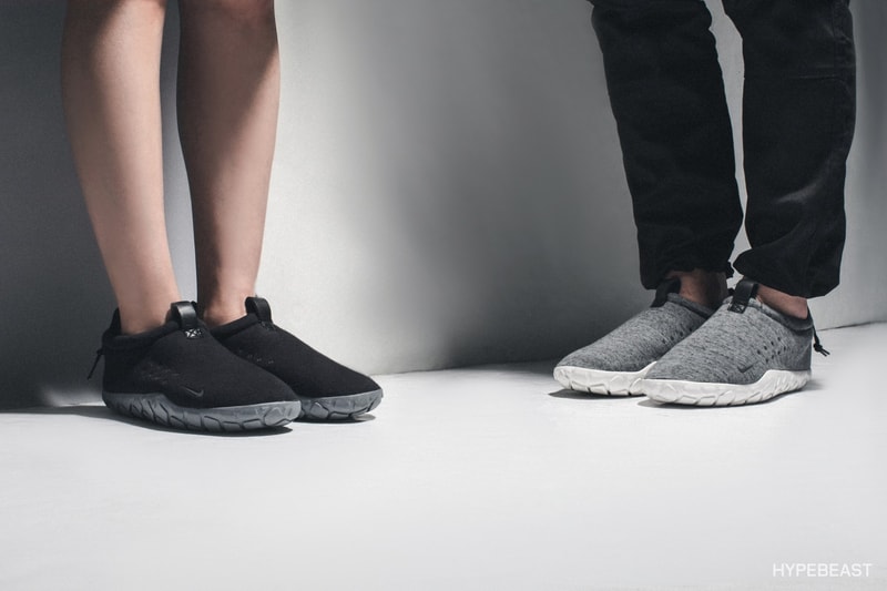 NikeLab Air Moc Fleece にクローズアップ