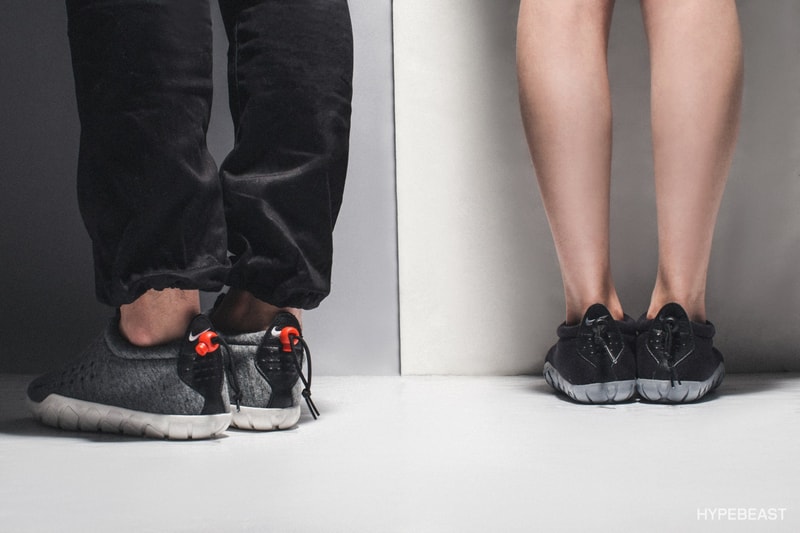NikeLab Air Moc Fleece にクローズアップ