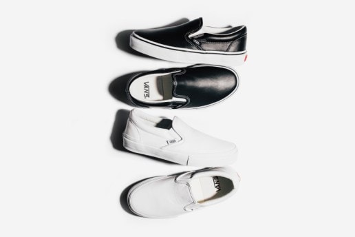 Vault by Vans からブラック&ホワイトレザーの Classic Slip-On がドロップ