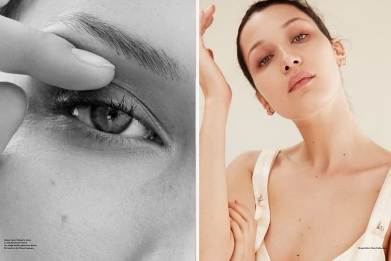 ナチュラルな輝きを魅せる Bella Hadid のファッションエディトリアル