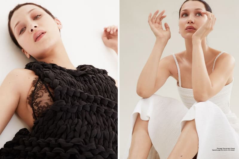 ナチュラルな輝きを魅せる Bella Hadid のファッションエディトリアル