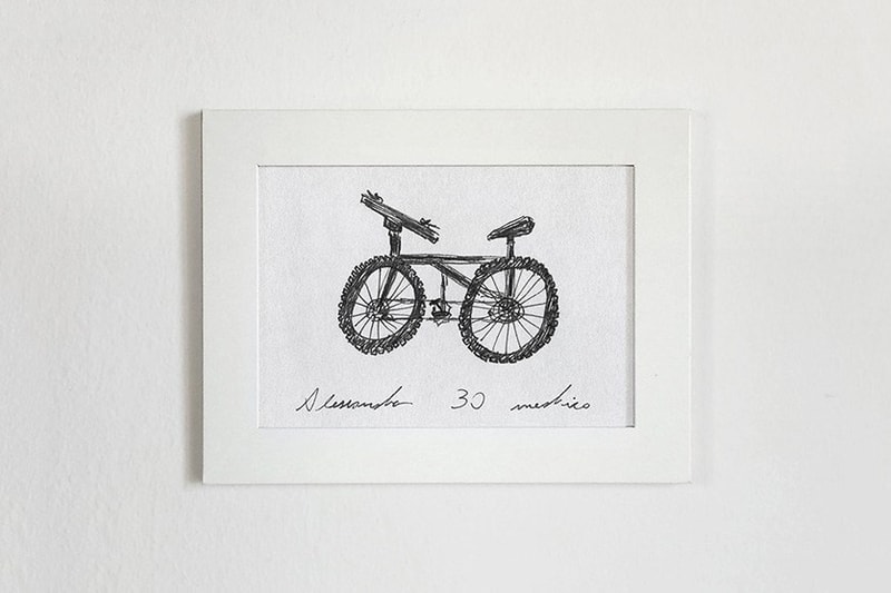 記憶を頼りに描いた自転車を実際に制作