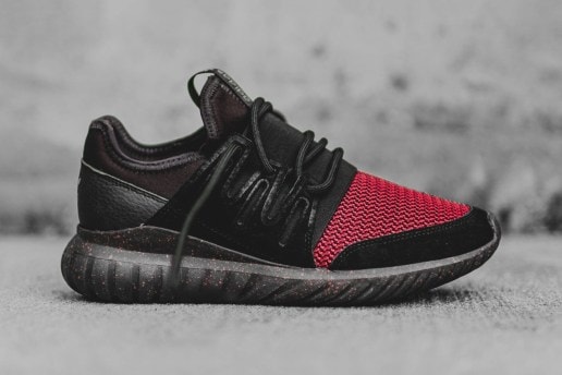 adidas Originals Tubular Radial Black/Burgundy