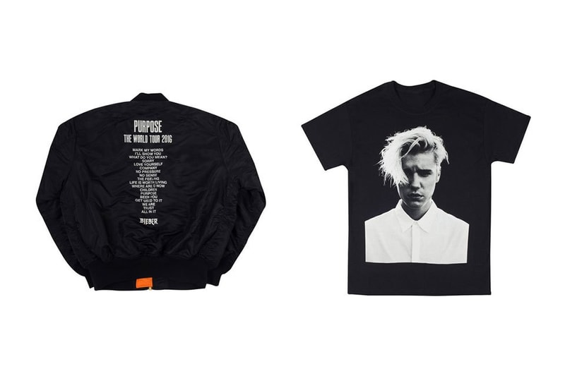 Justin Bieber が Purpose ツアーグッズのオンライン販売をスタート