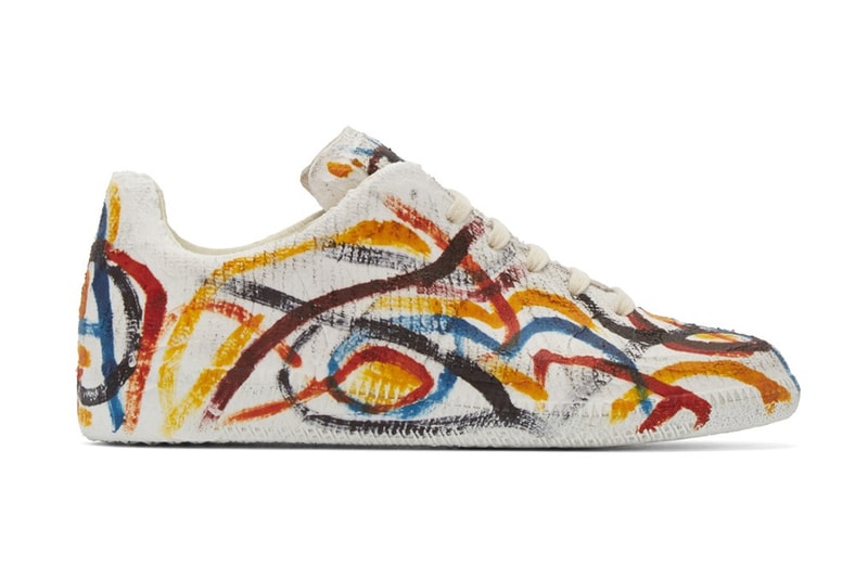 Maison Margiela グラフィカルな Replica レザースニーカー