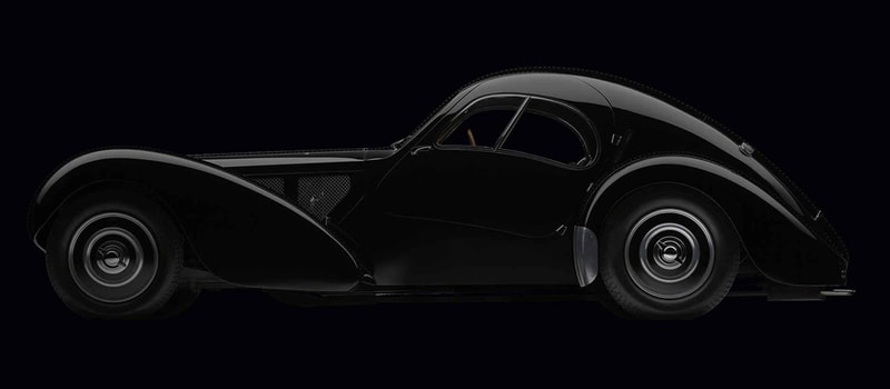 Ralph Lauren の All-Black 1936 Bugatti Type 57SC Atlantic Coupé