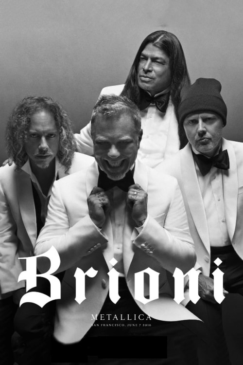 Metallica が Brioni のキャンペーンモデルに