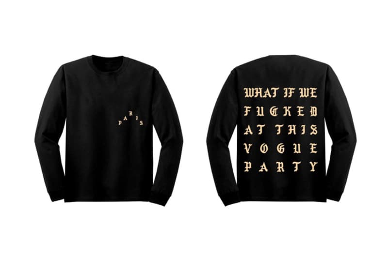Kanye West "Vogue Party" Long Sleeve T Shirt がオンラインで販売中