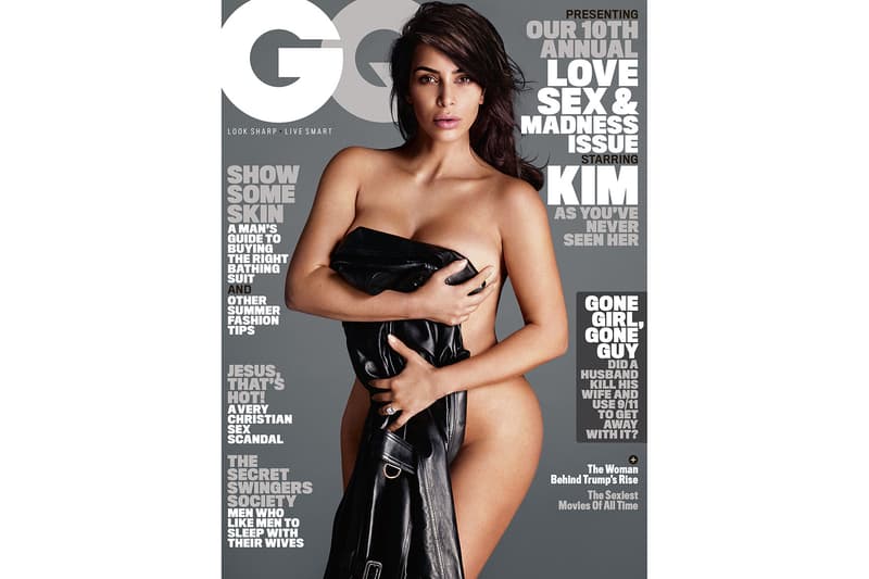 Kim Kardashian が『GQ』の表紙でセミヌードを披露