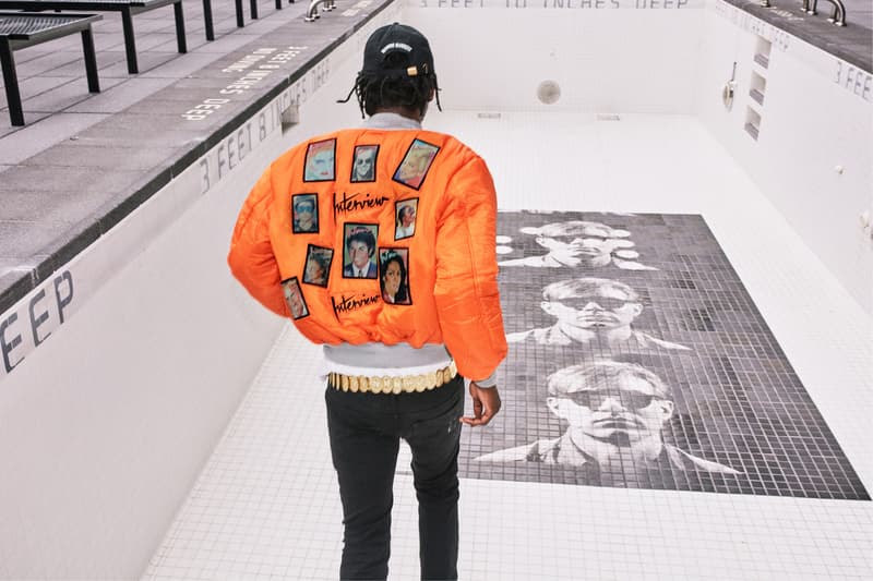 THE FAN より Andy Warhol のマガジン『Interview』のカバーデザインが使用されたスペシャルなボンバージャケットが登場