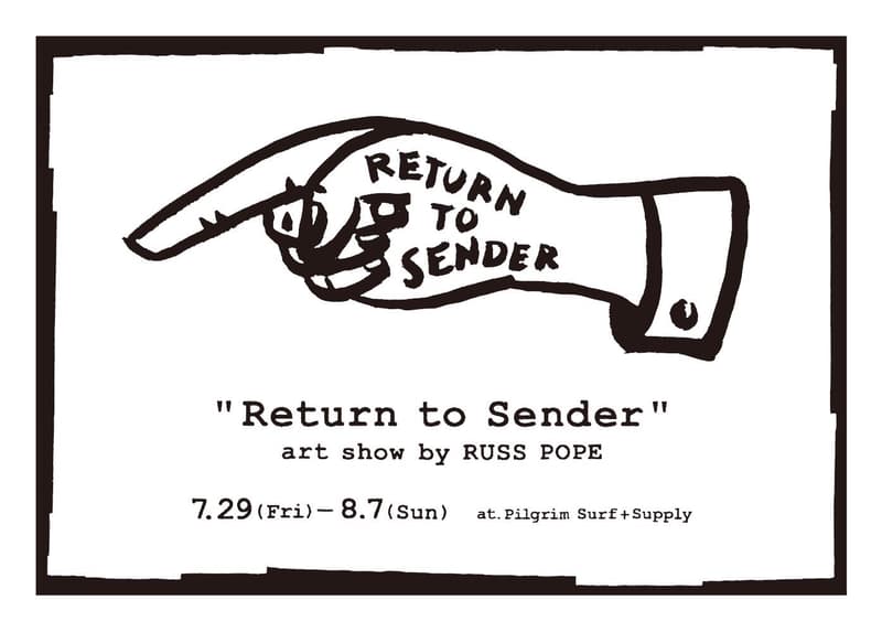 『Pilgrim Surf+Supply』にて Russ Pope のアートショー開催