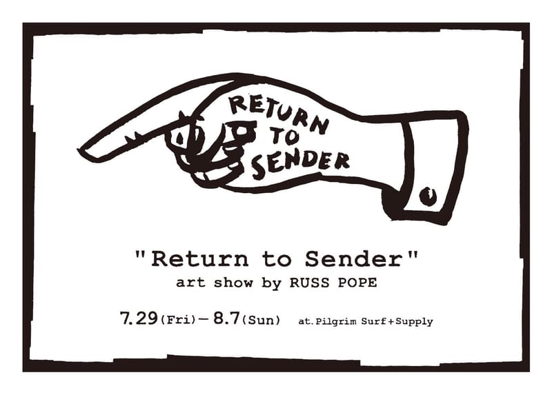 『Pilgrim Surf+Supply』にて Russ Pope のアートショー開催