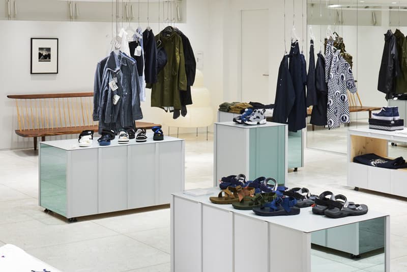 『BEAMS JAPAN』の2階と3階の内装デザインにクローズアップ