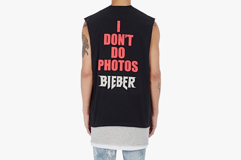 Justin Bieber x Barneys New York のコラボアイテムがプレオーダー開始