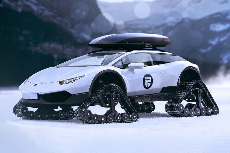 Lamborghini の Huracan がスノーモービルに変身