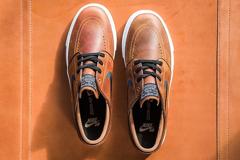 味のあるレザーで構成された Nike SB Zoom Stefan Janoski