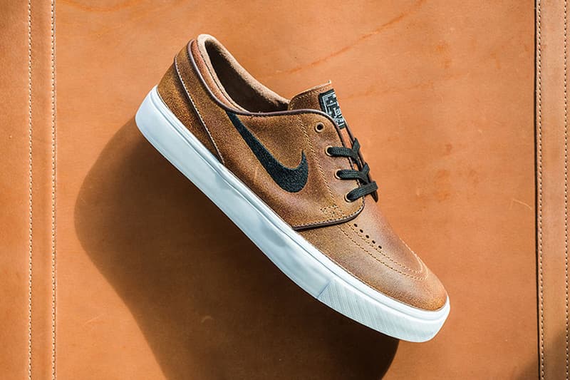 味のあるレザーで構成された Nike SB Zoom Stefan Janoski