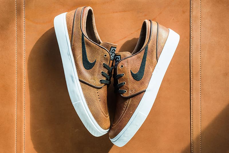 味のあるレザーで構成された Nike SB Zoom Stefan Janoski