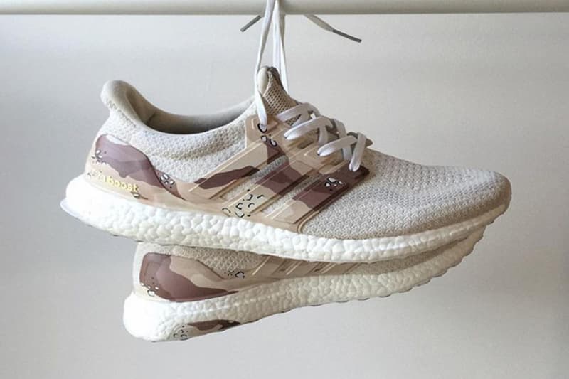 “Desert Camo”でカスタマイズされた adidas UltraBOOST