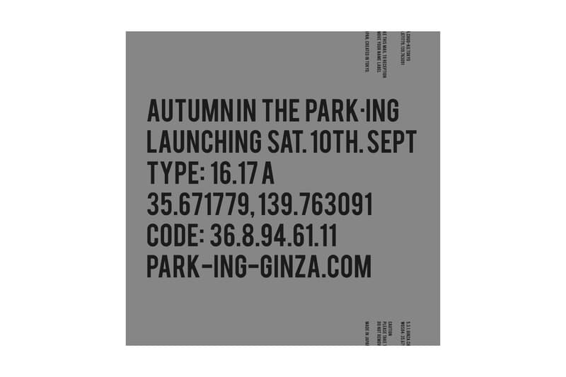 AUTUMN IN THE PARK・ING 秋の新作ラインアップ