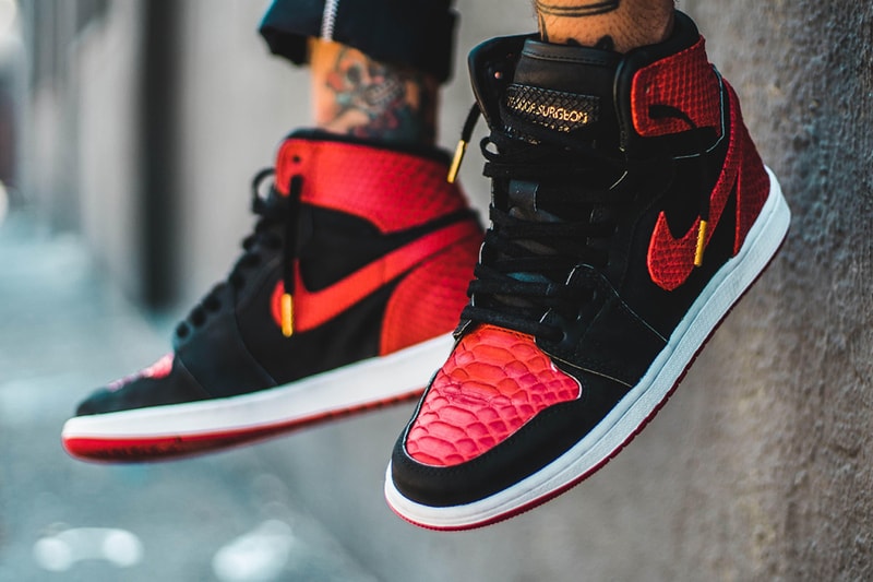 Air Jordan 1 “Banned” を贅沢にアップデートした The Shoe Surgeon のカスタムシューズ
