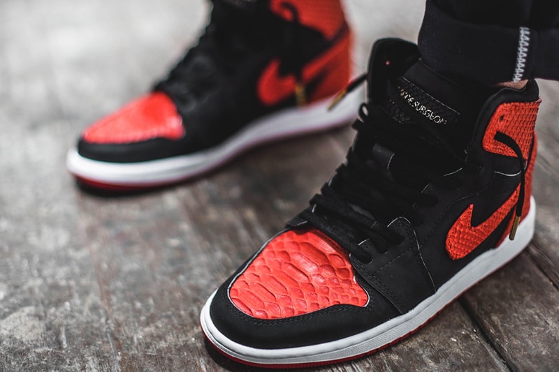 Air Jordan 1 “Banned” を贅沢にアップデートした The Shoe Surgeon のカスタムシューズ