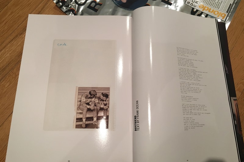 Frank Ocean の ZINE『Boys Don't Cry』の内側が初公開