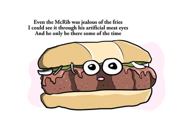 Kanye West による McDonald's のポエムがキュートなイラストに