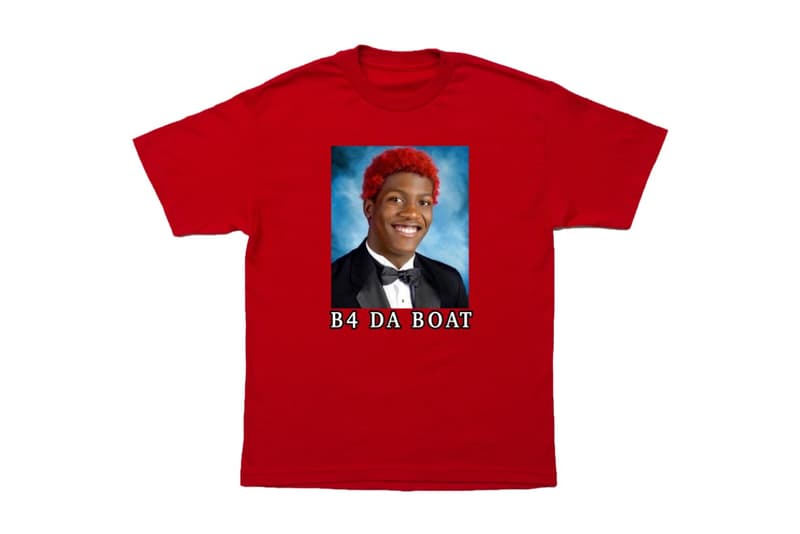 若かりし Lil Yachty がプリントされた“B4 DA BOAT”Tシャツ