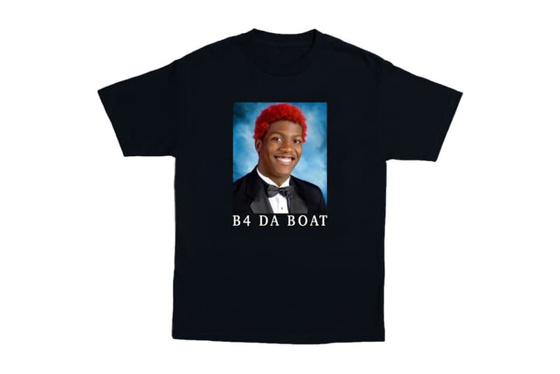 若かりし Lil Yachty がプリントされた“B4 DA BOAT”Tシャツ