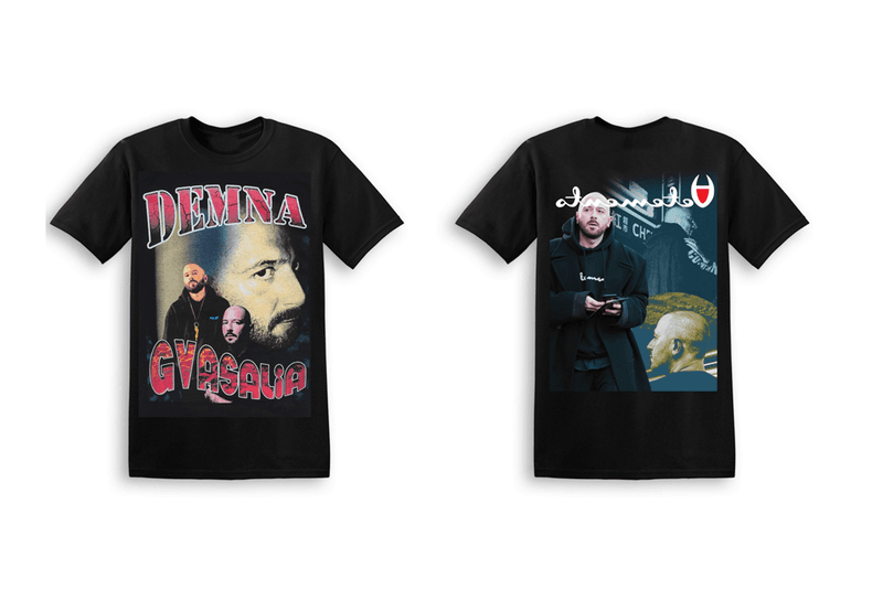 Demna Gvasalia や Gosha Rubchinskiy らをプリントしたツアーマーチのようなTシャツ