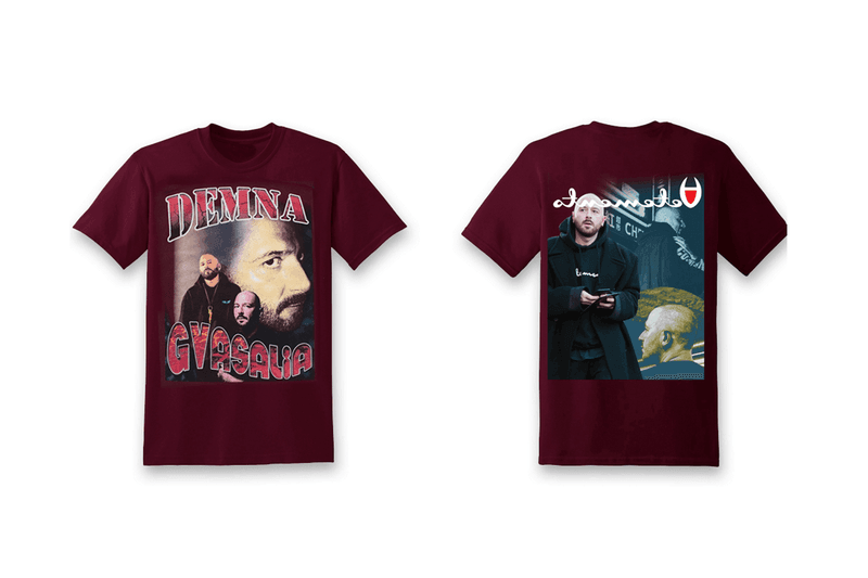 Demna Gvasalia や Gosha Rubchinskiy らをプリントしたツアーマーチのようなTシャツ