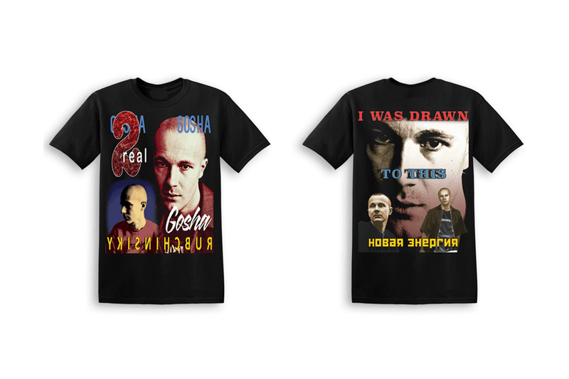 Demna Gvasalia や Gosha Rubchinskiy らをプリントしたツアーマーチのようなTシャツ