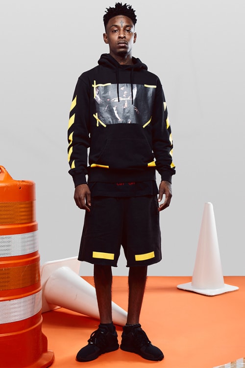 OFF-WHITE の新たなルックブックに 21 Savage がモデルとして登場